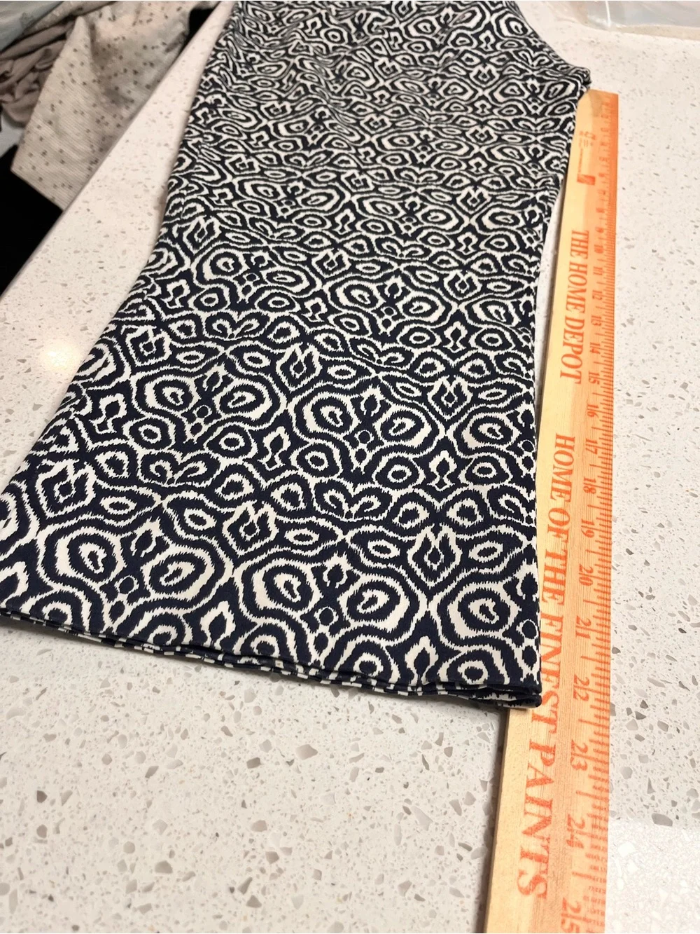 J. Crew Black & White Geometric Cropped Pants